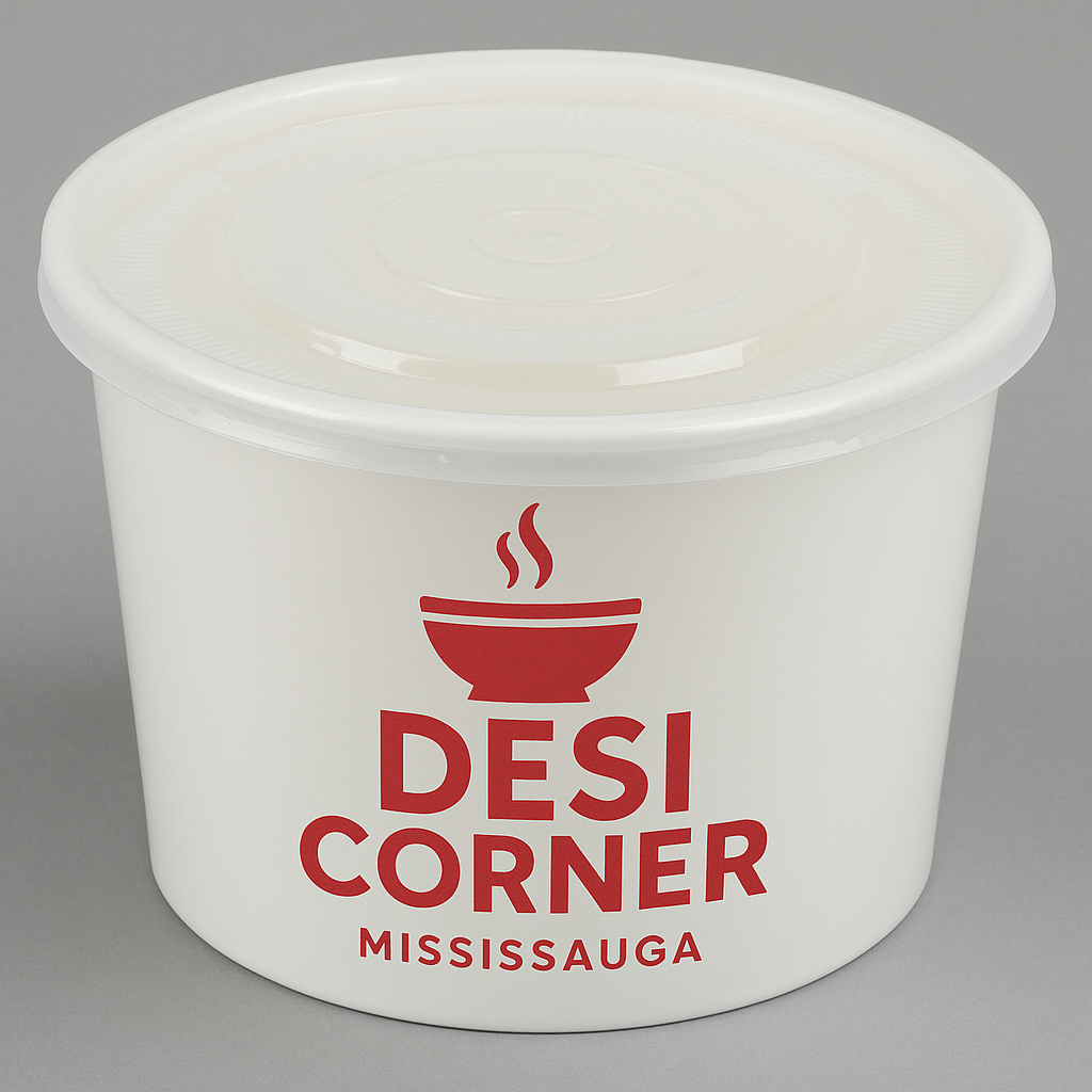 Round White Base Paper Packaging (1000 Pcs)