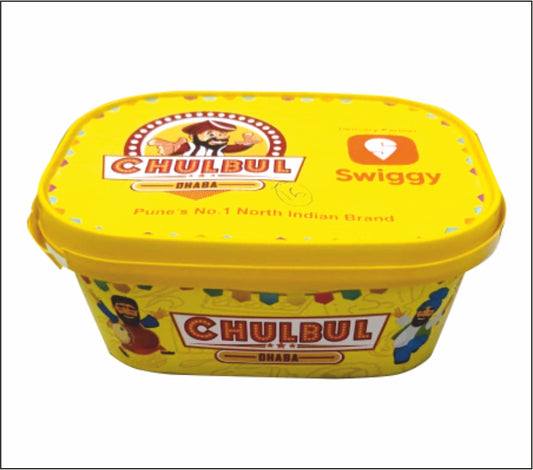 Rectangle Oval 24 oz  IML Container