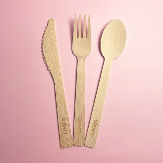 Wooden Cutlery disposable with Logo Engraving